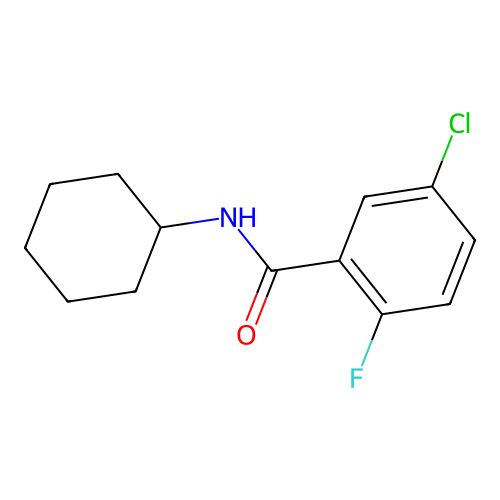 5-chloro-N-cyclohexyl-2-fluorobenzamide structure