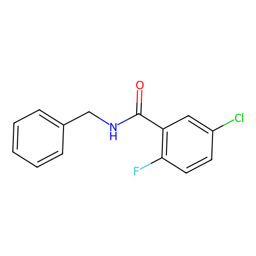 N-benzyl-5-chloro-2-fluorobenzamide structure