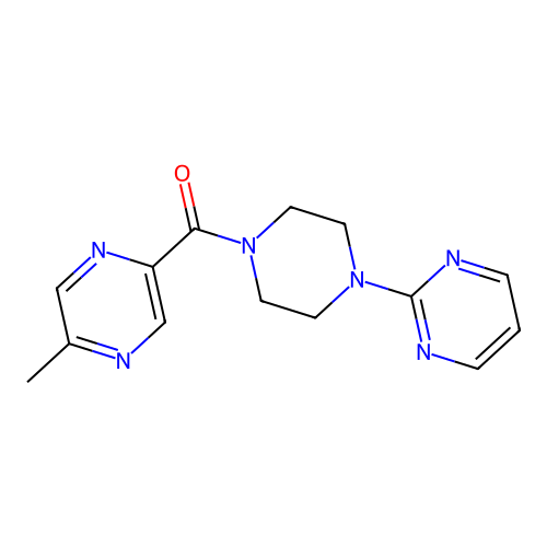 (5-Methylpyrazin-2-yl)(4-(pyrimidin-2-yl)piperazin-1-yl)methanone structure