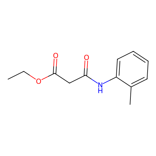 N-o-Tolyl-malonamic acid ethyl ester structure