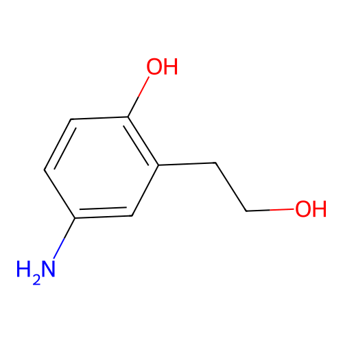 4-Amino-2-(2-hydroxyethyl)phenol structure