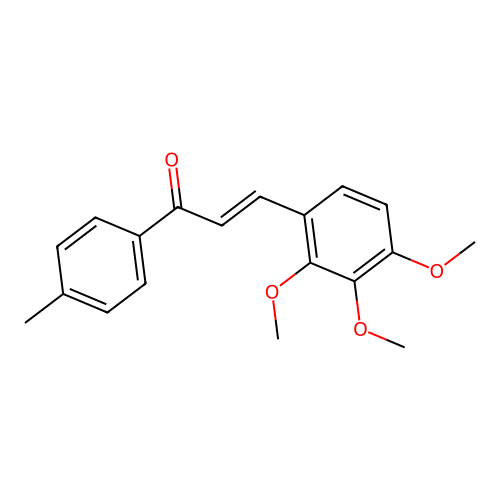 (2E)-1-(4-Methylphenyl)-3-(2,3,4-trimethoxyphenyl)prop-2-en-1-one structure