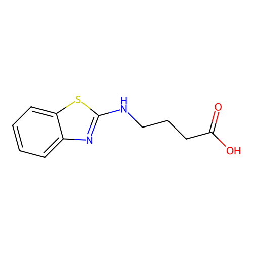 4-[(1,3-Benzothiazol-2-yl)amino]butanoic acid structure