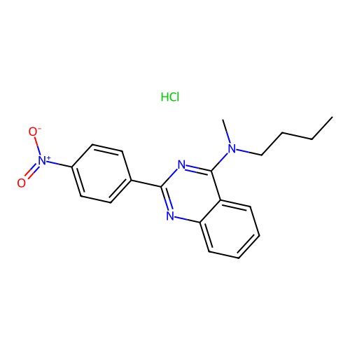 N-butyl-N-methyl-2-(4-nitrophenyl)quinazolin-4-amine Hydrochloride structure