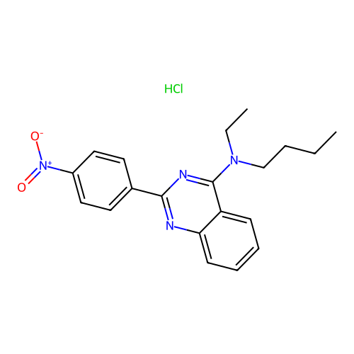 N-butyl-N-ethyl-2-(4-nitrophenyl)quinazolin-4-amine Hydrochloride structure