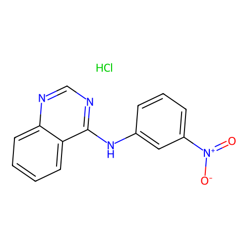 N-(3-nitrophenyl)quinazolin-4-amine Hydrochloride structure
