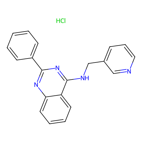 2-phenyl-N-(pyridin-3-ylmethyl)quinazolin-4-amine Hydrochloride structure