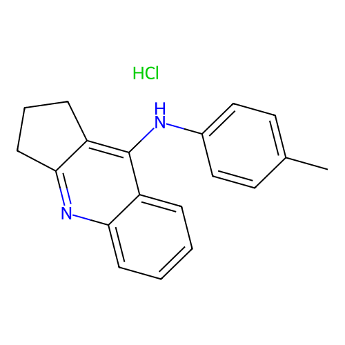 (2,3-Dihydro-1H-cyclopenta[b]quinolin-9-yl)-p-tolyl-amine structure