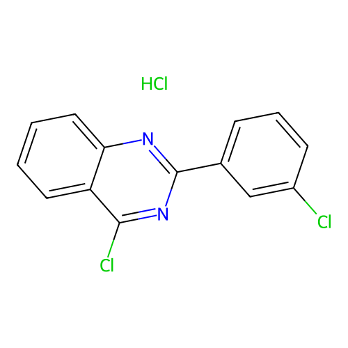 4-chloro-2-(3-chlorophenyl)quinazoline Hydrochloride structure