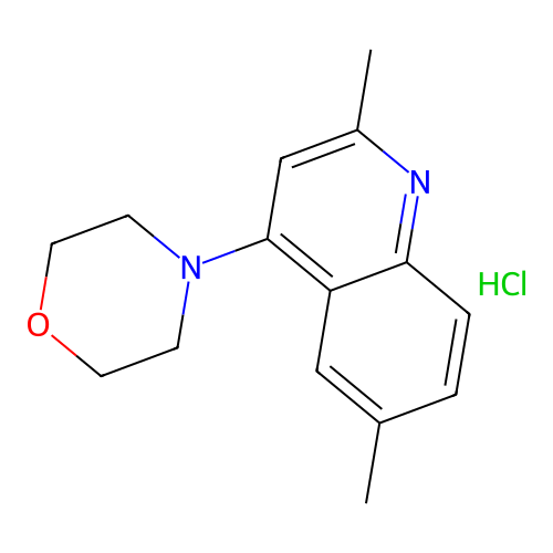 4-(2,6-Dimethylquinolin-4-yl)morpholine hydrochloride structure