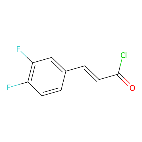 (2E)-3-(3,4-Difluorophenyl)-2-propenoyl chloride structure