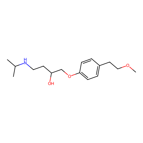 2-Butanol, 1-[4-(2-methoxyethyl)phenoxy]-4-[(1-methylethyl)amino]- structure