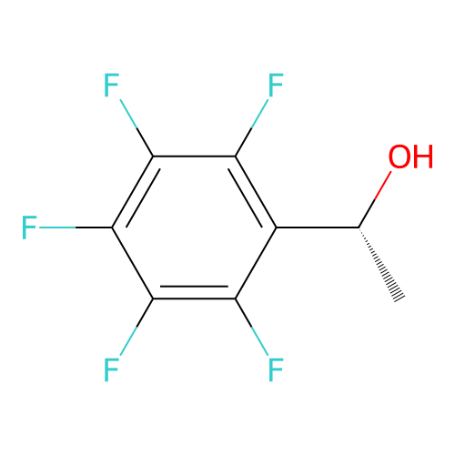(R)-(+)-alpha-Methyl-2,3,4,5,6-pentafluorobenzyl alcohol structure