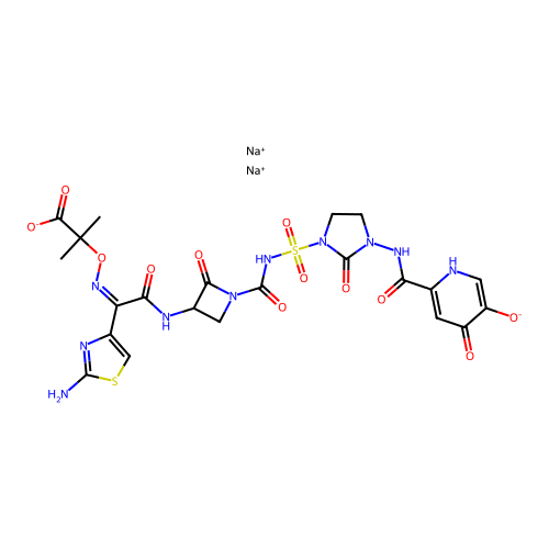 Pirazmonam sodium structure