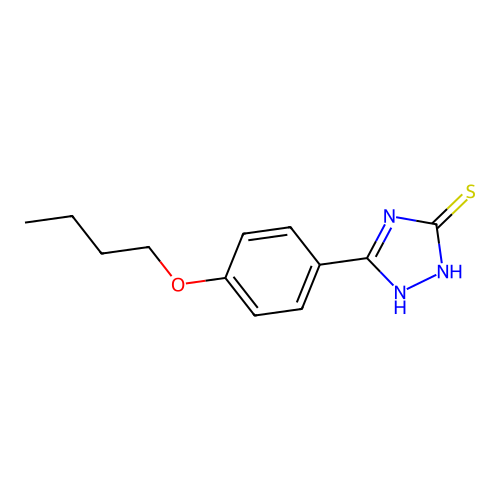 5-(4-butoxyphenyl)-4H-1,2,4-triazole-3-thiol structure