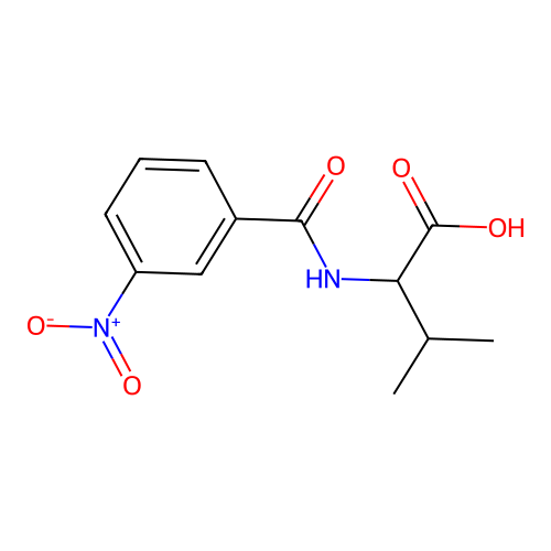 3-Methyl-2-[(3-nitrobenzoyl)amino]butanoic acid structure