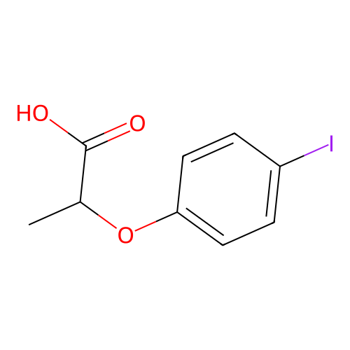2-(4-iodophenoxy)propanoic Acid structure