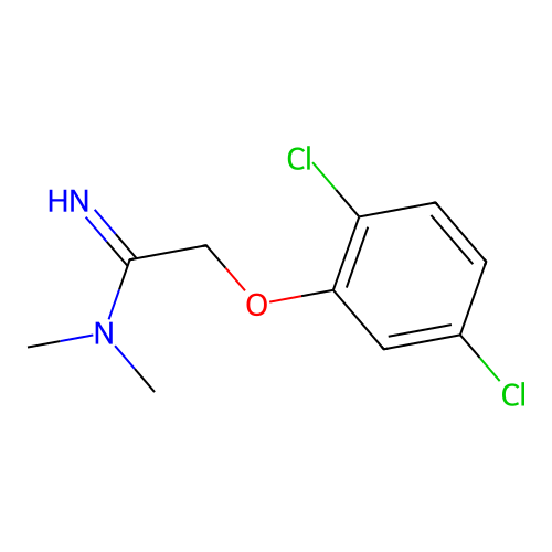 2-(2,5-dichlorophenoxy)-N,N-dimethylethanimidamide structure