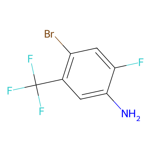 4-Bromo-2-fluoro-5-(trifluoromethyl)aniline structure