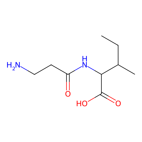 2-(3-Aminopropanoylamino)-3-methylpentanoic acid structure