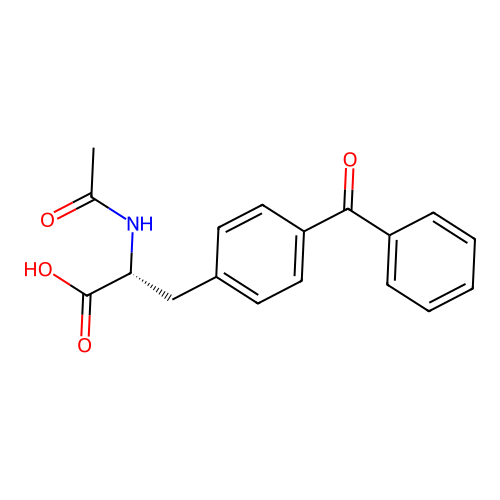 Acetyl-4-benzoyl-D-phenylalanine structure