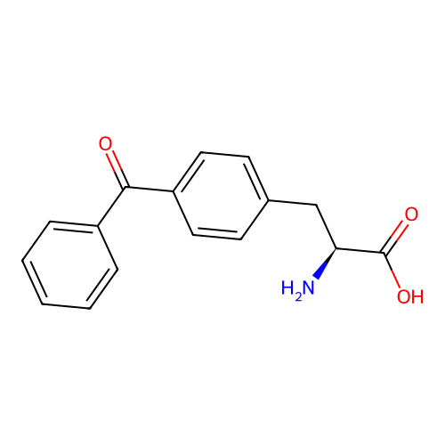 p-benzoyl-L-phenylalanine structure