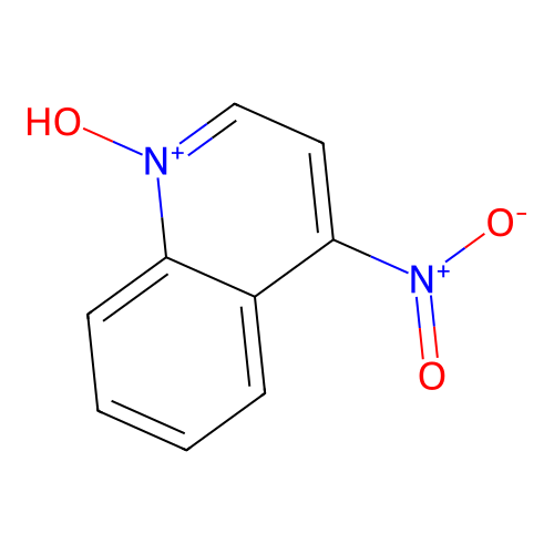 1-Hydroxy-4-nitroquinolinium structure