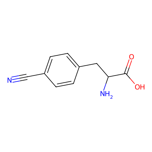 2-amino-3-(4-cyanophenyl)propanoic Acid structure