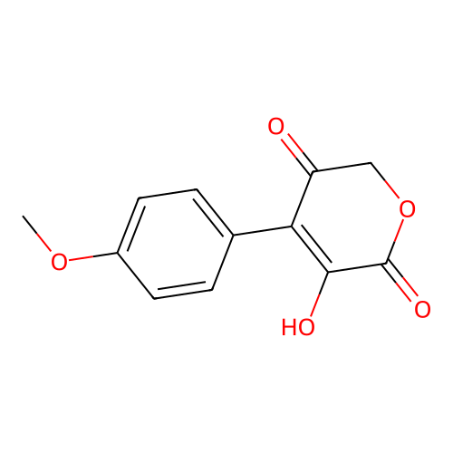 3-Hydroxy-4-(4-methoxyphenyl)-2H-pyran-2,5(6H)-dione structure
