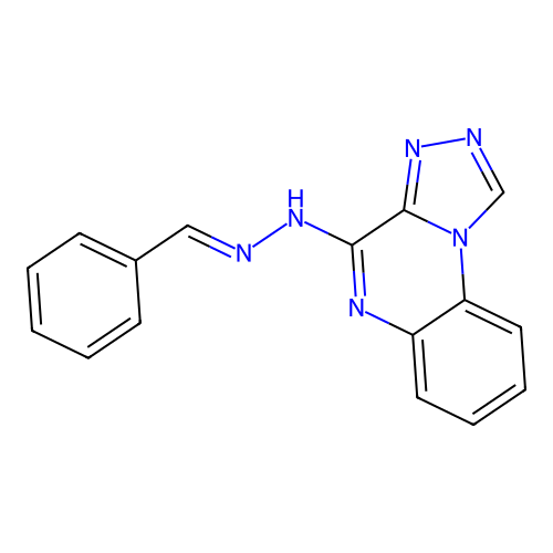 4-[(2E)-2-benzylidenehydrazinyl][1,2,4]triazolo[4,3-a]quinoxaline structure