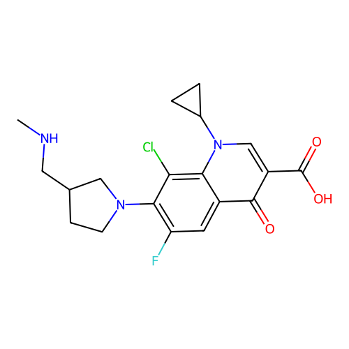 Quinolone der. structure