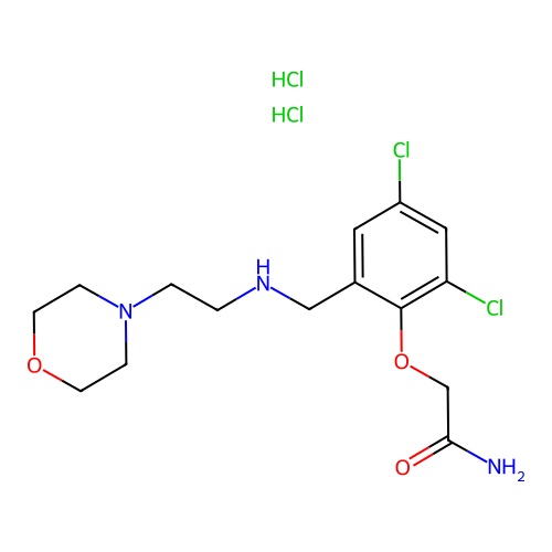 C15H23Cl4N3O3 structure
