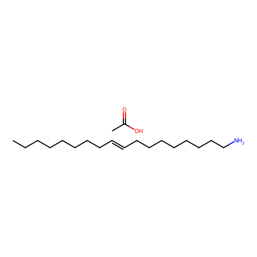 9-Octadecen-1-amine, acetate (1:1) structure