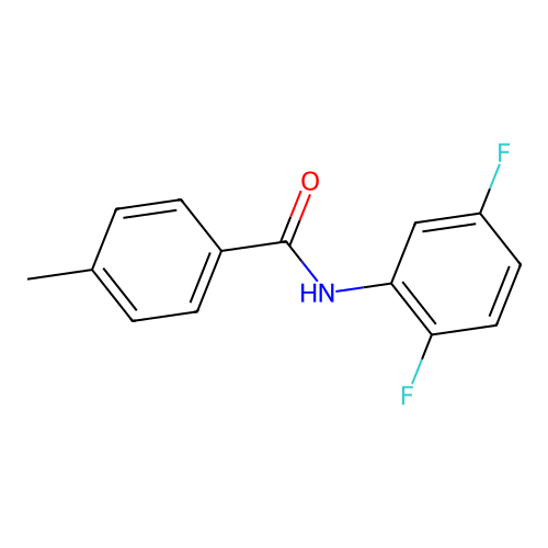 N-(2,5-difluorophenyl)-4-methylbenzamide structure