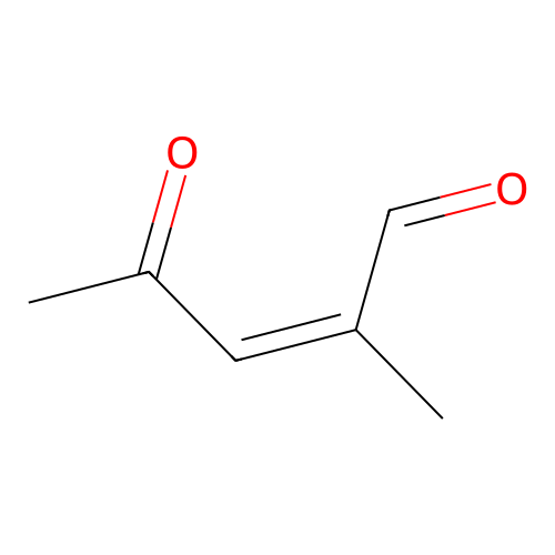 (Z)-2-methyl-4-oxopent-2-enal structure