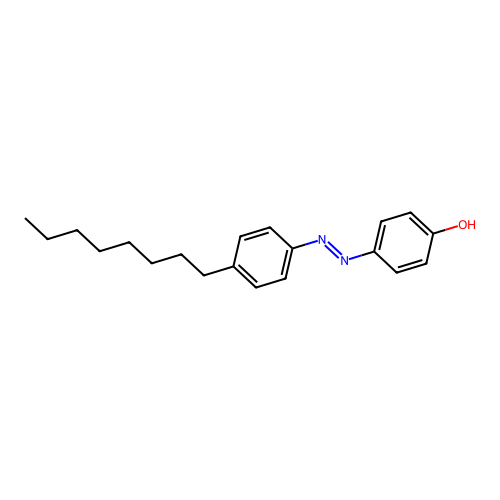 4-Hydroxy-4'-octylazobenzene structure