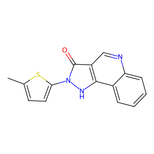 3H-Pyrazolo[4,3-c]quinolin-3-one, 2,5-dihydro-2-(5-methyl-2-thienyl)- structure