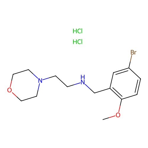 N-(5-bromo-2-methoxybenzyl)-2-morpholinoethanamine dihydrochloride structure