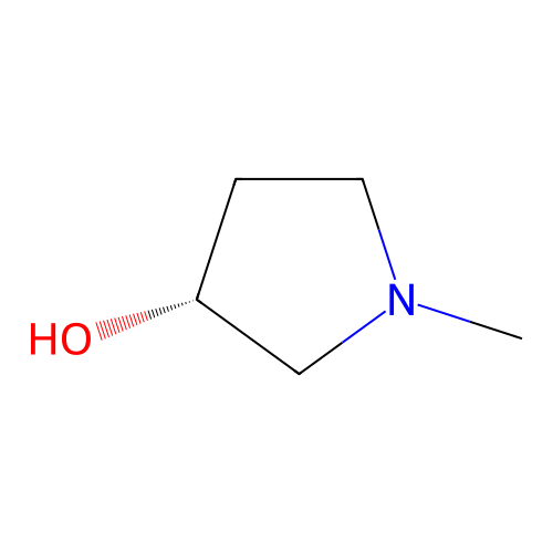 1-Methyl-3-pyrrolidinol, (-)- structure