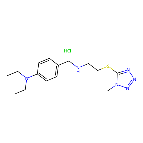 C15H25ClN6S structure