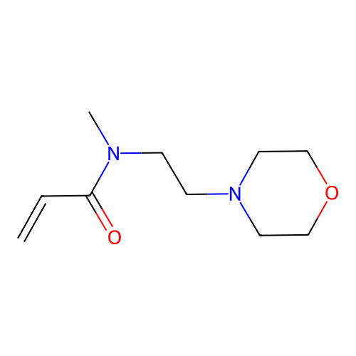 N-methyl-N-(2-morpholin-4-ylethyl)prop-2-enamide structure
