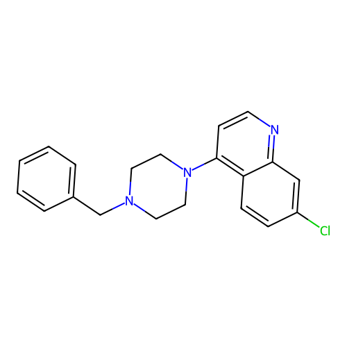 4-(4-Benzylpiperazin-1-yl)-7-chloroquinoline structure