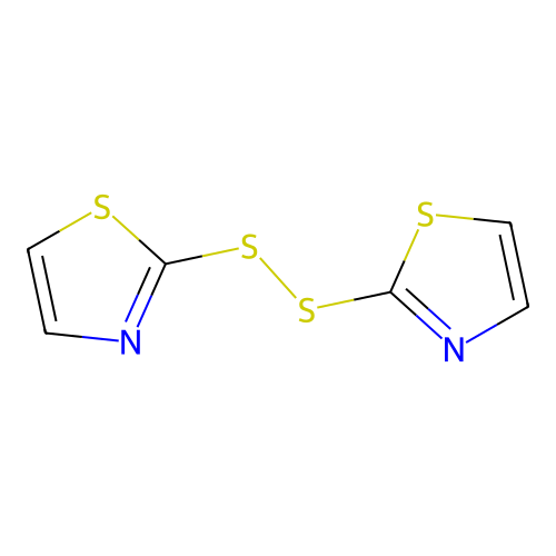 Thiazole, 2,2'-dithiobis- structure
