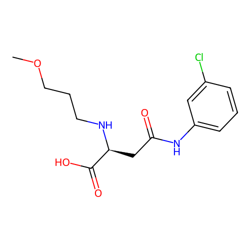 N4-(3-Chlorophenyl)-N2-(3-methoxypropyl)-L-asparagine structure