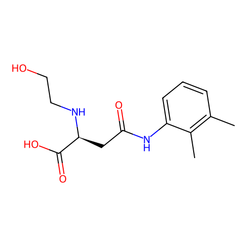 N4-(2,3-Dimethylphenyl)-N2-(2-hydroxyethyl)-L-asparagine structure