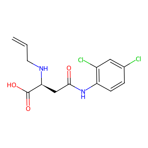 N2-Allyl-N4-(2,4-dichlorophenyl)-L-asparagine structure