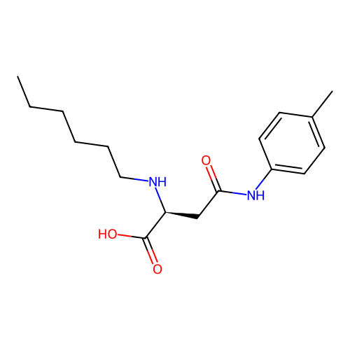 N2-Hexyl-N4-(p-tolyl)-L-asparagine structure