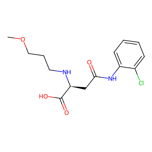 N4-(2-Chlorophenyl)-N2-(3-methoxypropyl)-L-asparagine structure