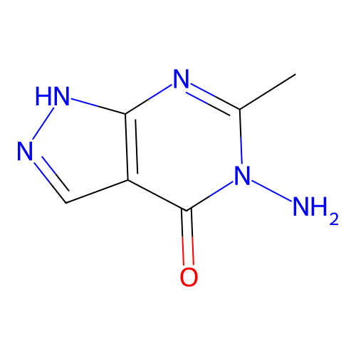5-amino-6-methyl-2,5-dihydro-4H-pyrazolo[3,4-d]pyrimidin-4-one structure