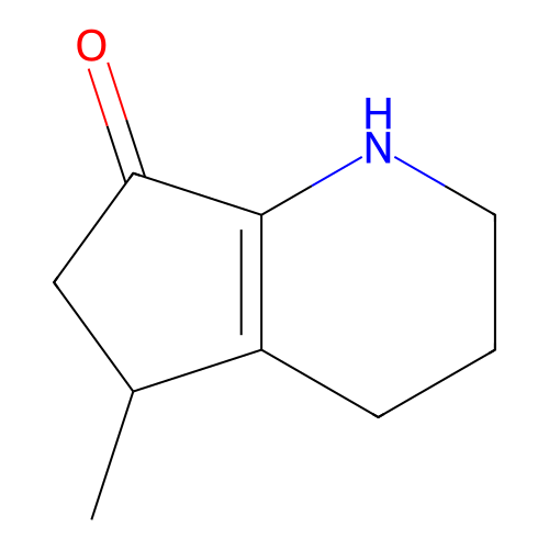 1,2,3,4,5,6-Hexahydro-5-methyl-7H-cyclopenta(b)pyridin-7-one structure